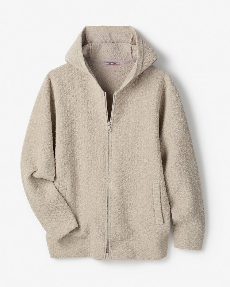 モールヤーンフルジップパーカ 詳細画像 グレー 1