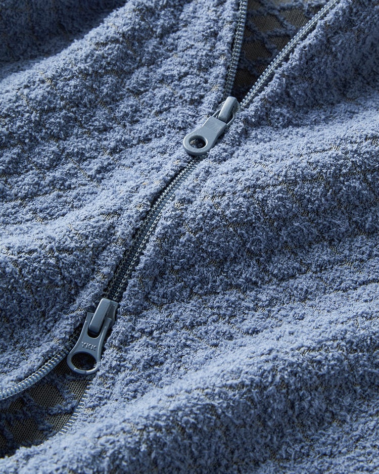 モールヤーンフルジップパーカ 詳細画像 ブルー 2