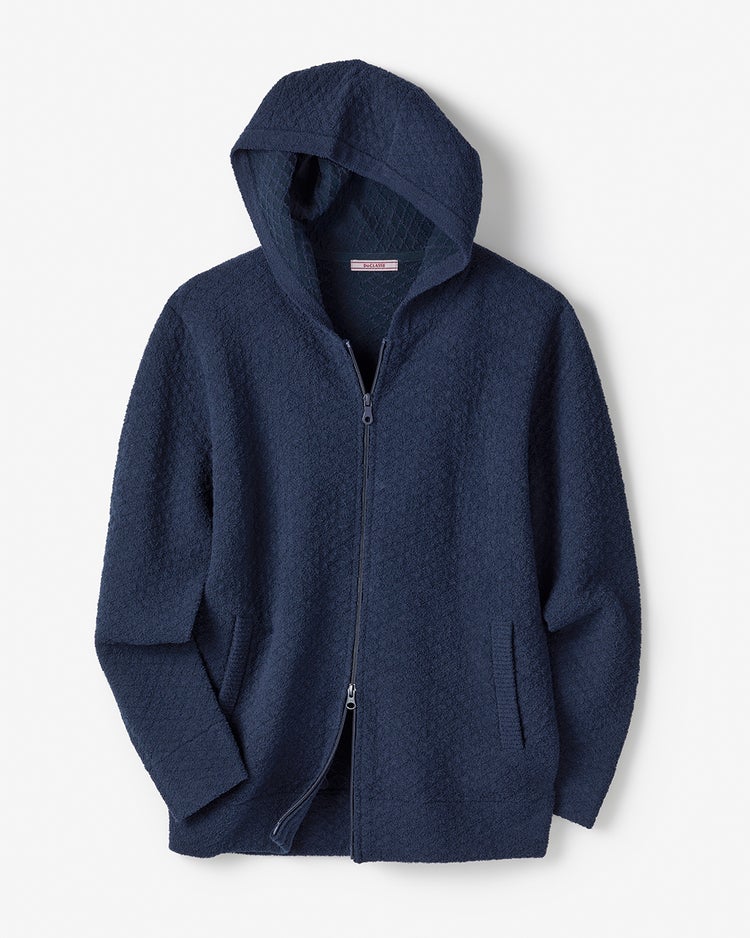 モールヤーンフルジップパーカ 詳細画像 ネイビー 1