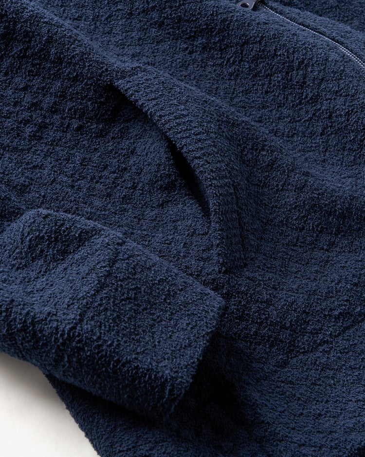 モールヤーンフルジップパーカ 詳細画像 ネイビー 3