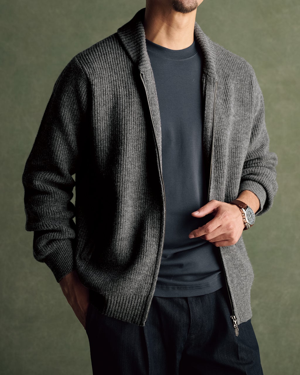 メンズ カーディガン（グレー）一覧/40代50代からのファッション通販