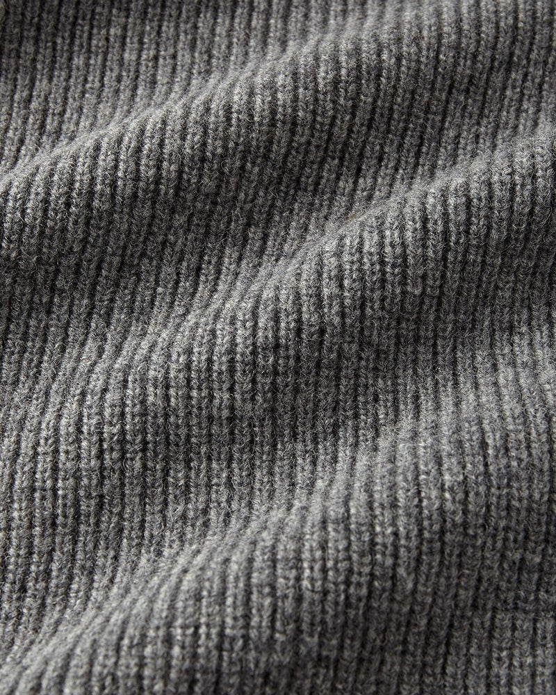 柔らかウール100%ミニショールカーディガン 詳細画像 杢グレー 5
