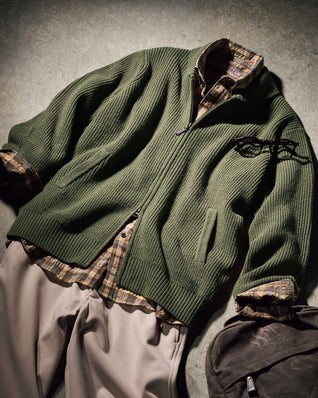 柔らかウール100％ミニショールカーディガン