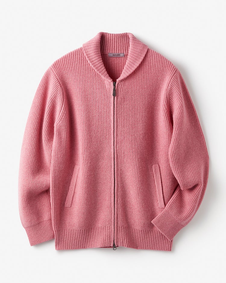 柔らかウール100%ミニショールカーディガン 詳細画像 ピンク 1