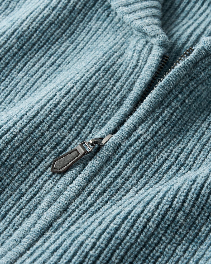 柔らかウール100%ミニショールカーディガン 詳細画像 インディゴ 2