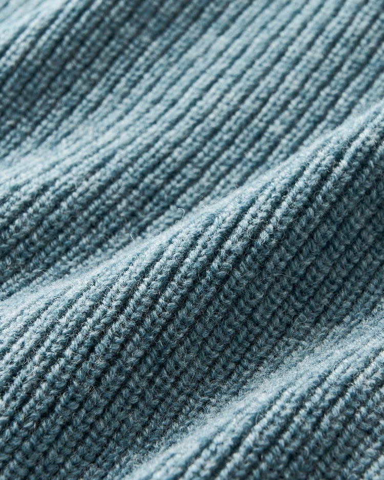 柔らかウール100%ミニショールカーディガン 詳細画像 インディゴ 5