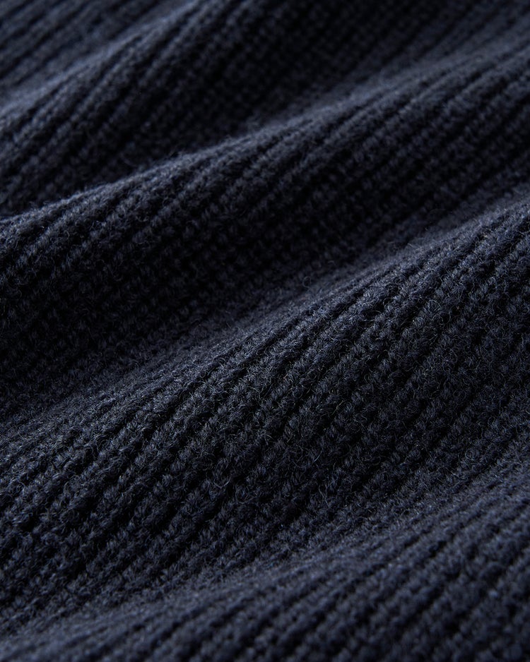 柔らかウール100%ミニショールカーディガン 詳細画像 ネイビー 2