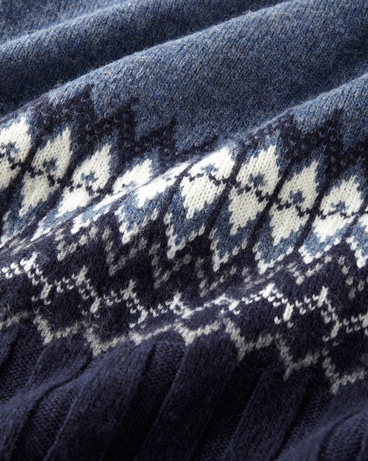 厳選ラムブレンド・ジャケットカーディガンⅡ 詳細画像 サックス・パターン 2