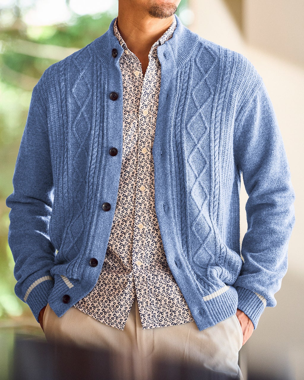 厳選ラムブレンド・ジャケットカーディガンⅡ/40代50代からの