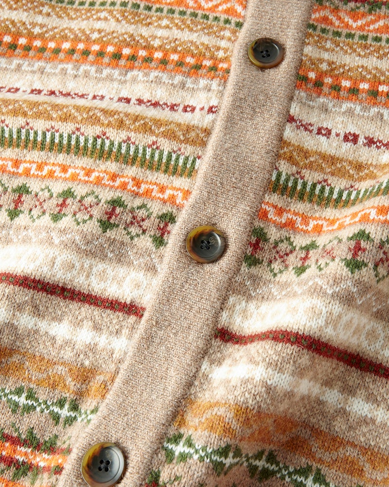 厳選ラムブレンド・ジャケットカーディガンⅡ 詳細画像 ブラウンパターン 4