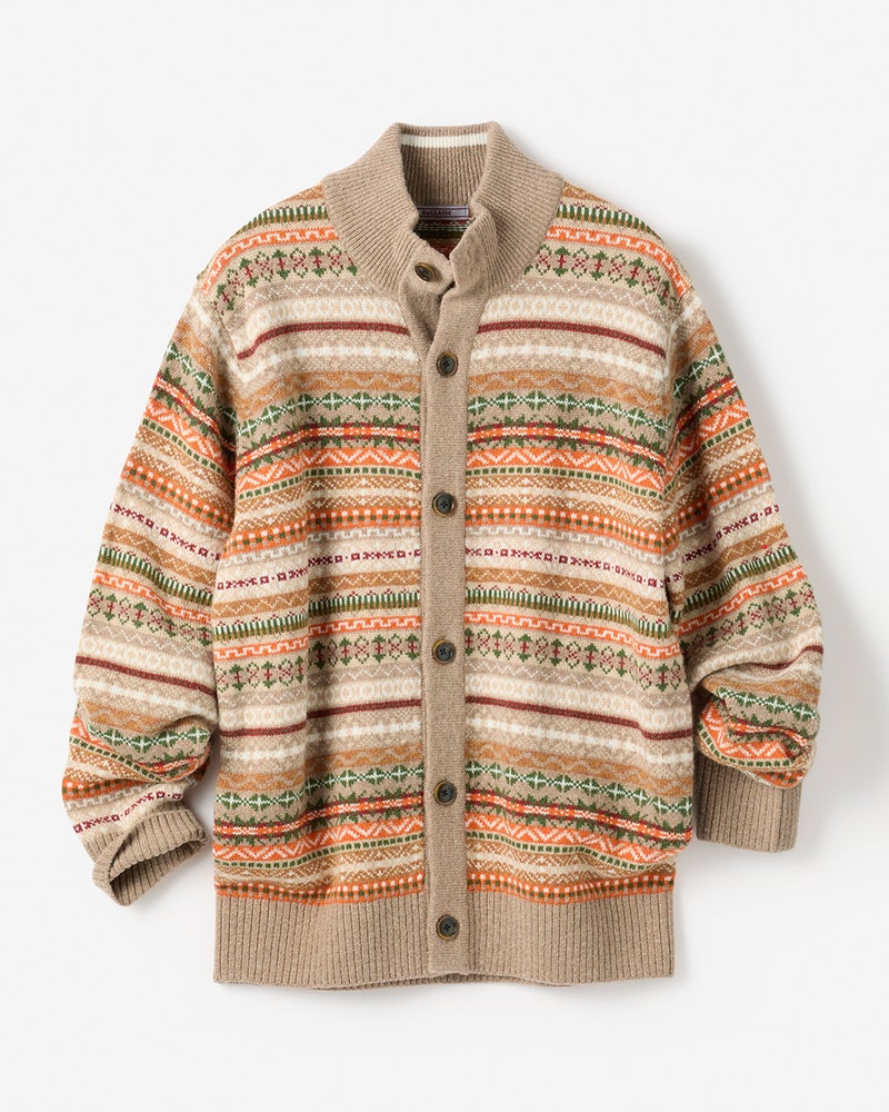 厳選ラムブレンド・ジャケットカーディガンⅡ 詳細画像 ブラウンパターン 7