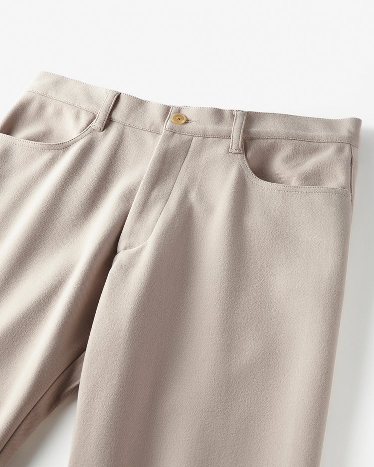 高性能ウォームジャージパンツ脚長ストレート 詳細画像 エクルー 2