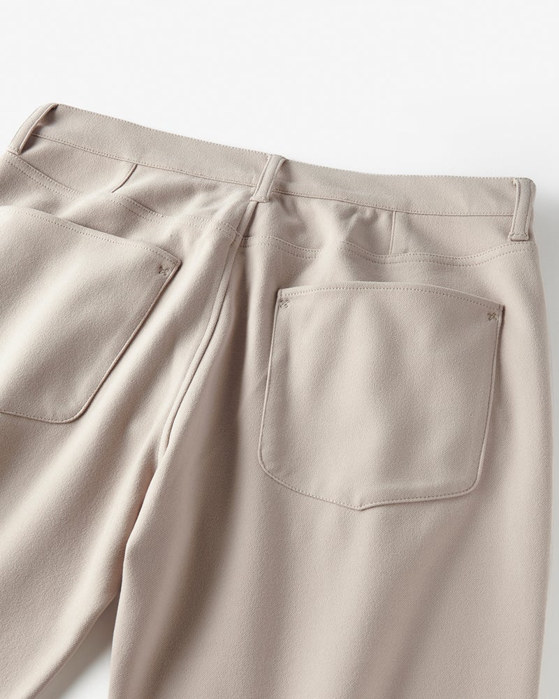 高性能ウォームジャージパンツ脚長ストレート 詳細画像 エクルー 5