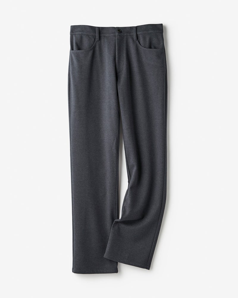 高性能ウォームジャージパンツ脚長ストレート 詳細画像 チャコール 1