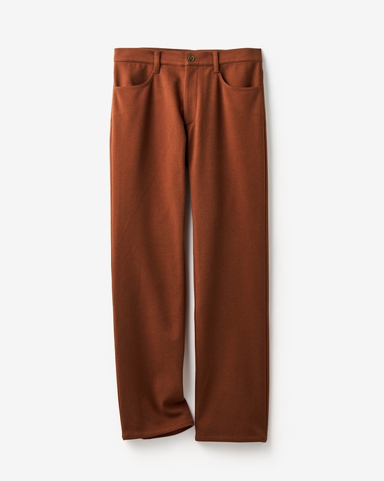 高性能ウォームジャージパンツ脚長ストレート