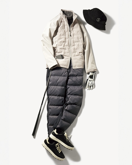 動けるダウンゴルフパンツ