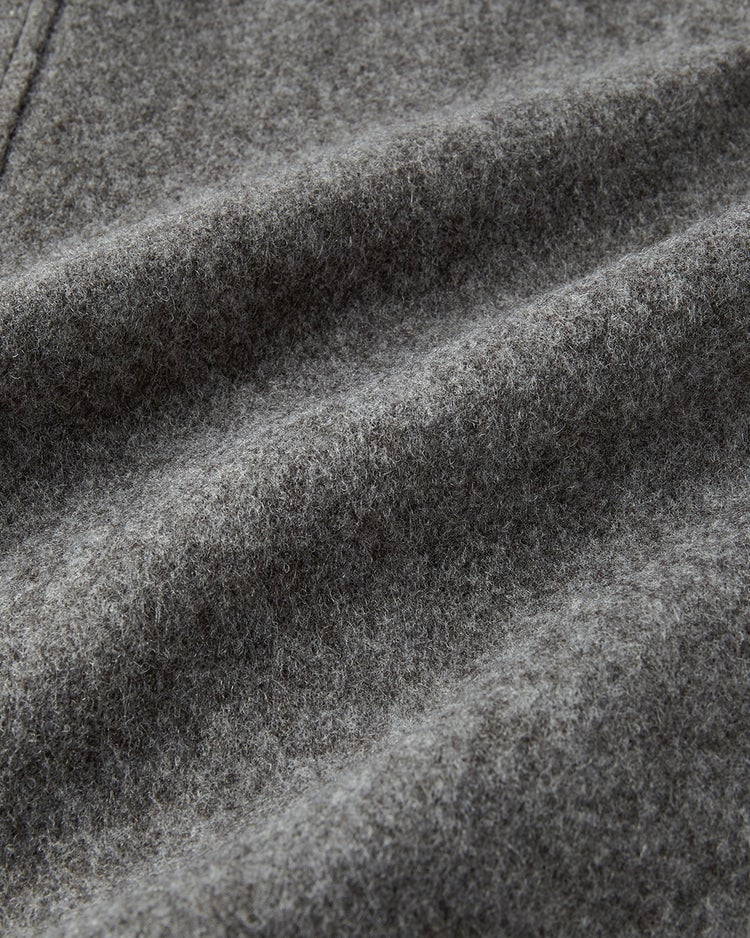 柔らか起毛ウール混ステンカラーコート 詳細画像 チャコール 7