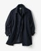 柔らか起毛ウール混ステンカラーコート 詳細画像