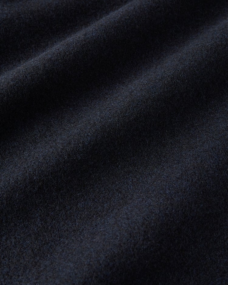 柔らか起毛ウール混スタンドカラーコート 詳細画像 ネイビー 8