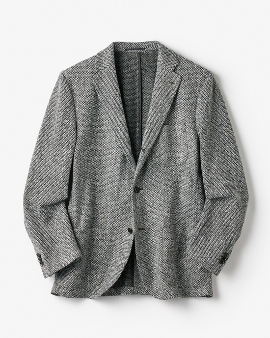 尾州の匠・ラッセル編みニットジャケット