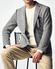 尾州の匠・ラッセル編みニットジャケット