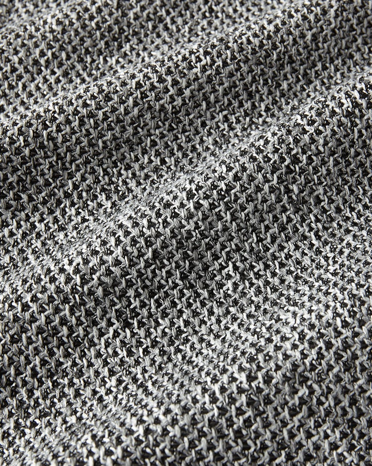 尾州の匠・ラッセル編みニットジャケット 詳細画像 ブラック×ホワイト 7