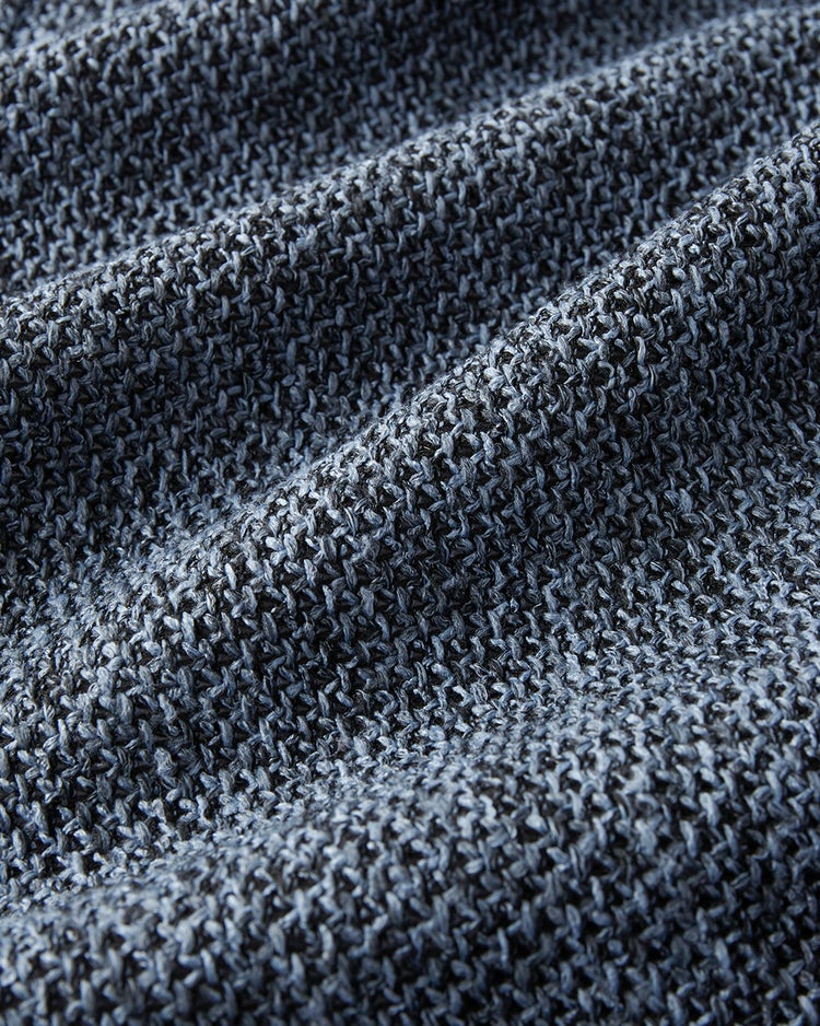 尾州の匠・ラッセル編みニットジャケット 詳細画像 杢ブルー 7