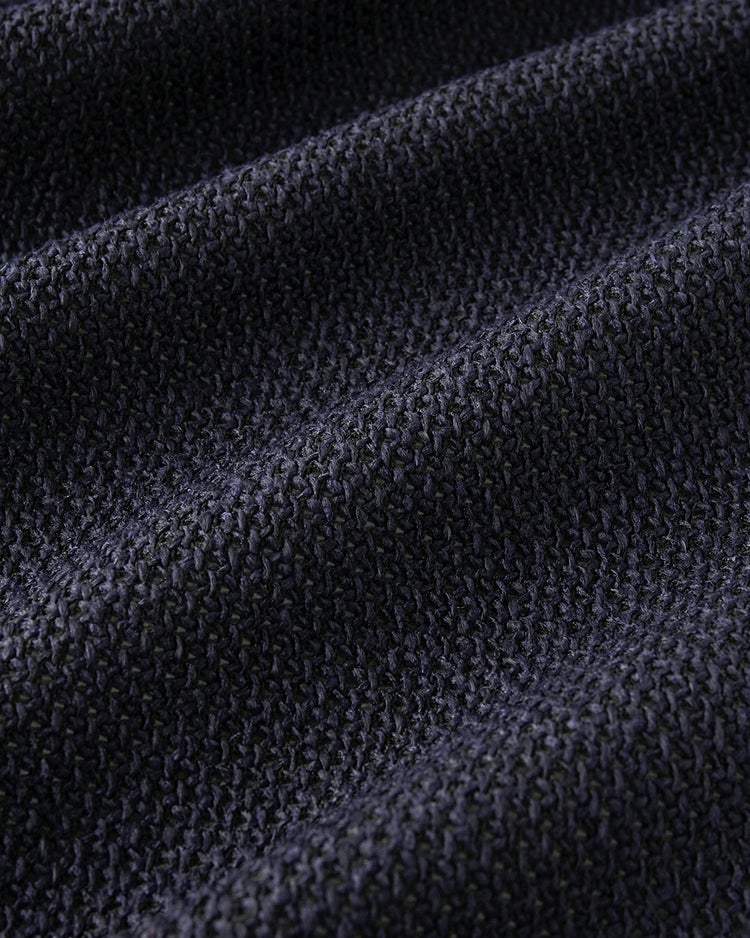 尾州の匠・ラッセル編みニットジャケット 詳細画像 ネイビー 2