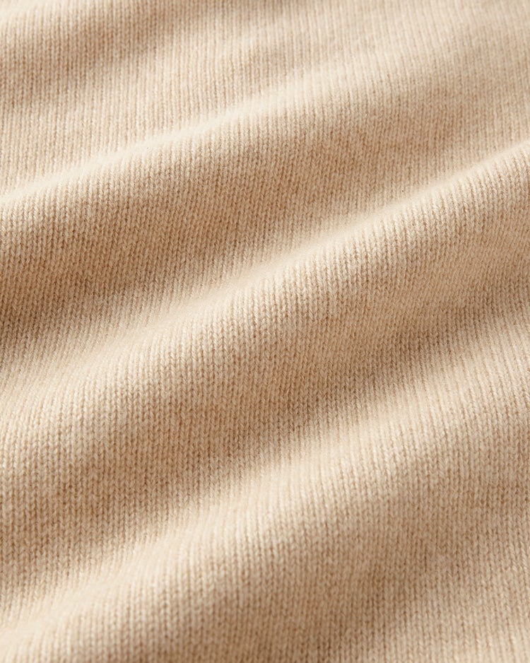 厳選ピュアカシミヤ・ハーフジップ 詳細画像 ベージュ 2