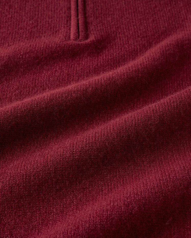 厳選ピュアカシミヤ・ハーフジップ 詳細画像 ワイン 2