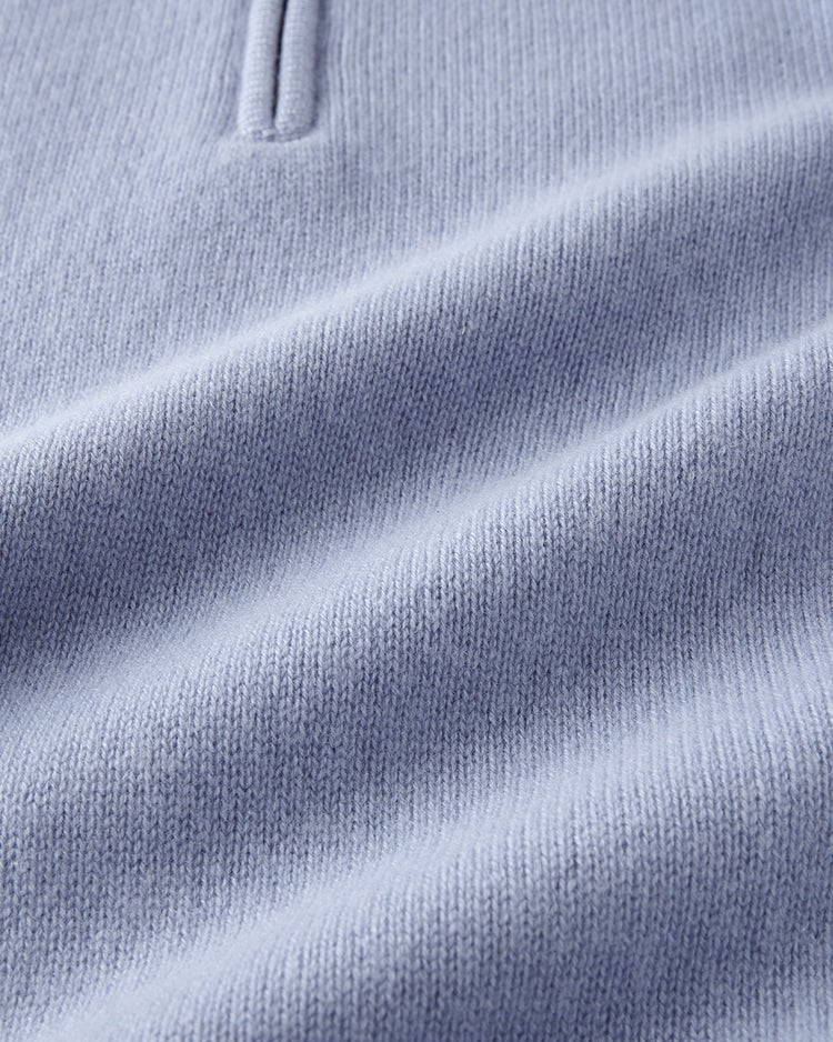 厳選ピュアカシミヤ・ハーフジップ 詳細画像 ライトブルー 2