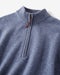 厳選ピュアカシミヤ・ハーフジップ 詳細画像