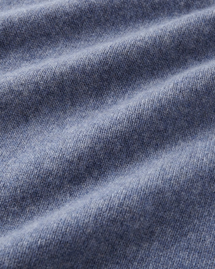 厳選ピュアカシミヤ・ハーフジップ 詳細画像 インディゴ 5