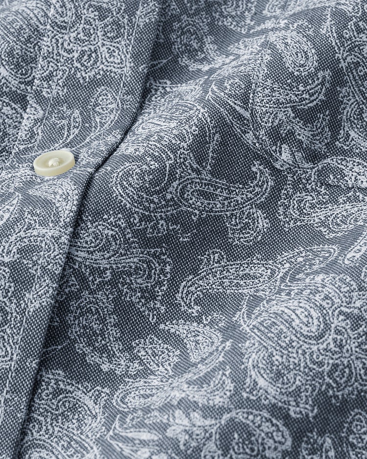 ピュアファイン・美色柄オックスシャツ長袖 詳細画像 ペイズリー3 2