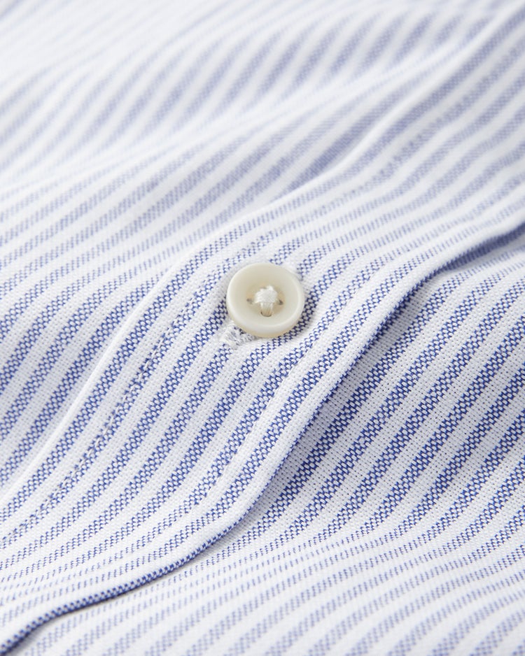 ピュアファイン・美色柄オックスシャツ長袖 詳細画像 ネイビー&times;ホワイト 5