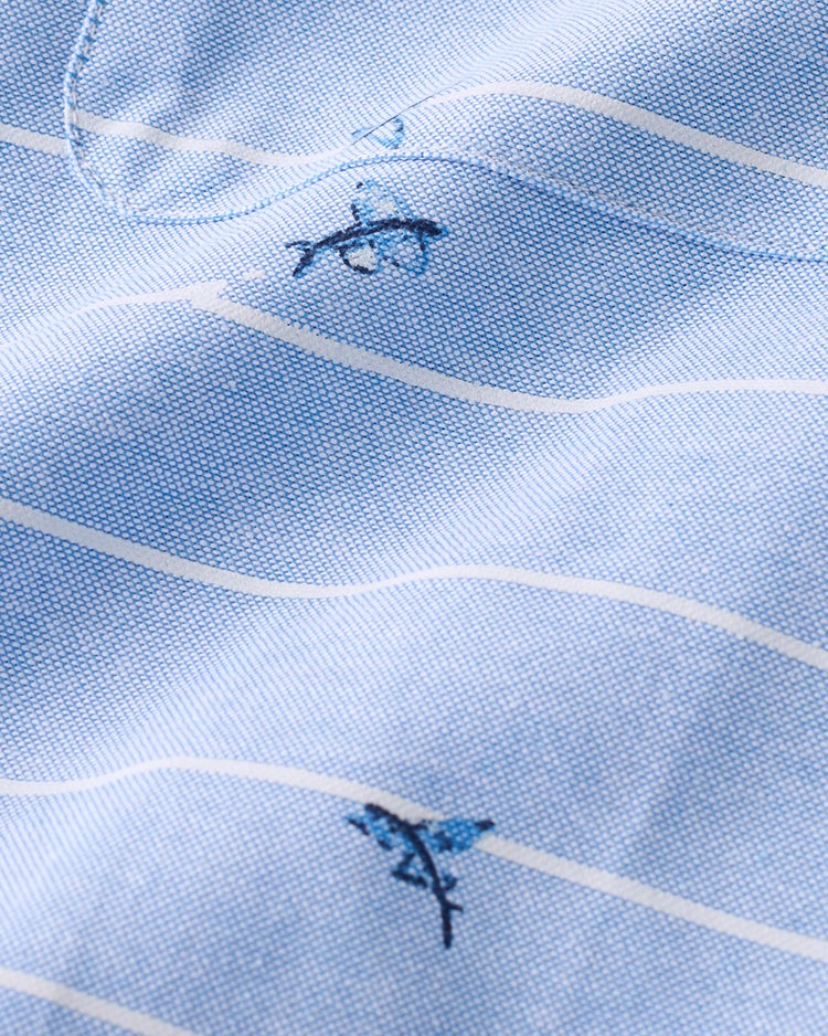 ピュアファイン・美色柄オックスシャツ長袖 詳細画像 フライングフィッシュ 2