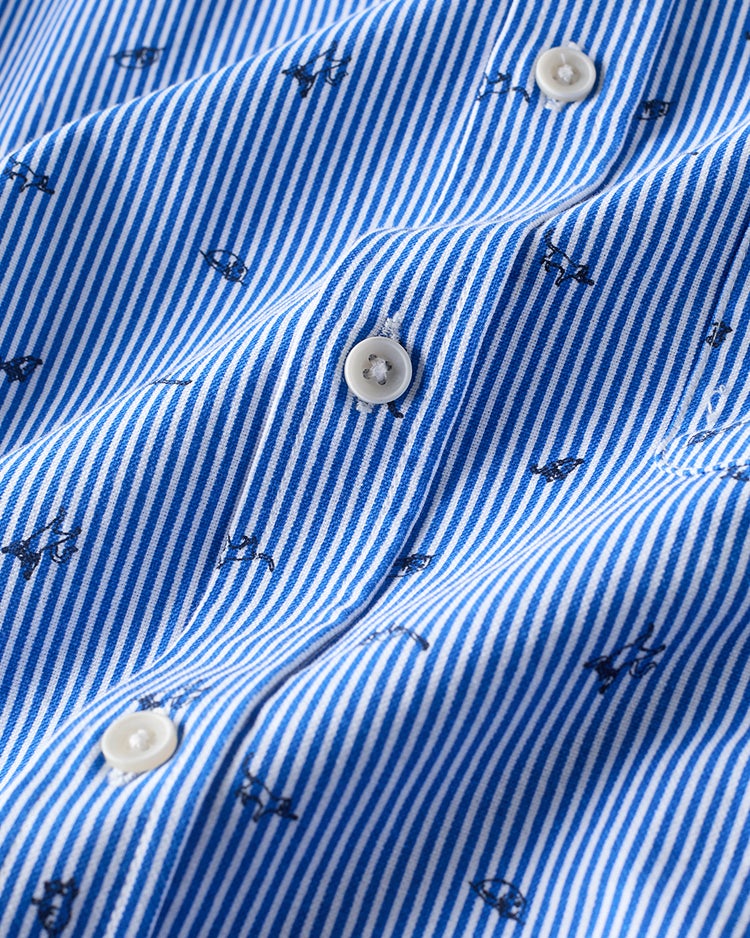 ピュアファイン・美色柄オックスシャツ半袖 詳細画像 キャット3 2