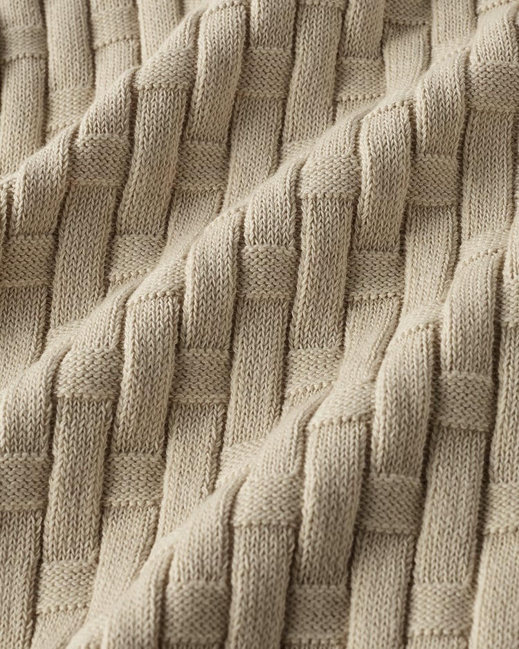 立体バスケット編み重ね着風ベスト 詳細画像 グレージュ 2