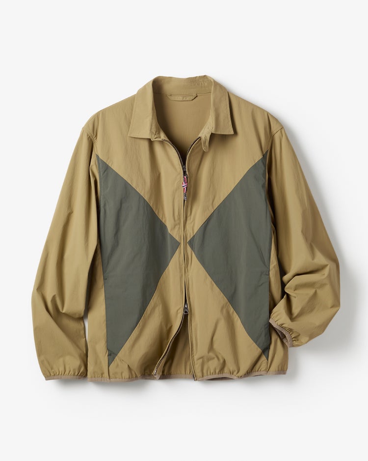 ケープコッド配色切り替えブルゾン 詳細画像 ベージュ・パターン 1