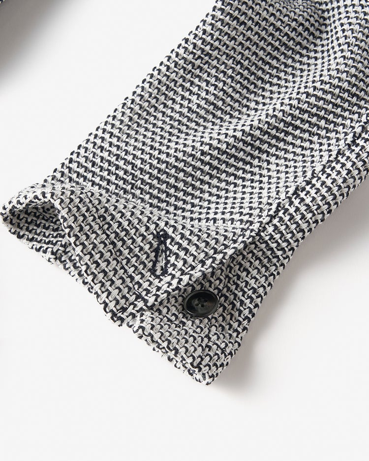 2WAYラッセル編みジャケット 詳細画像 ネイビー&times;ホワイト 5