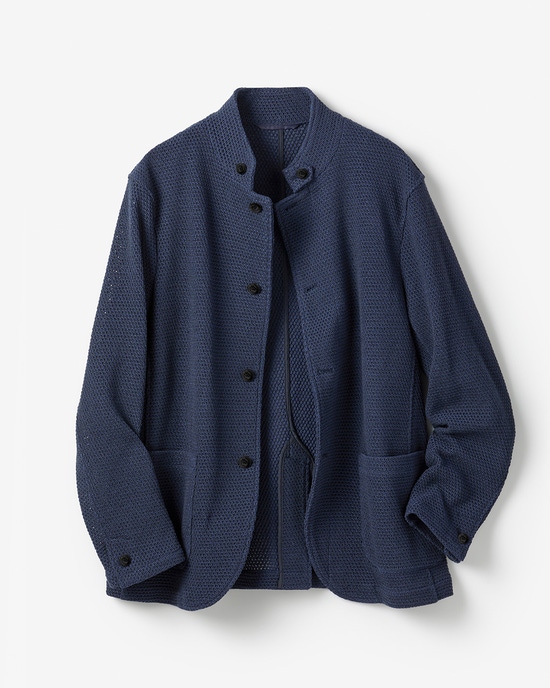 2WAYラッセル編みジャケット