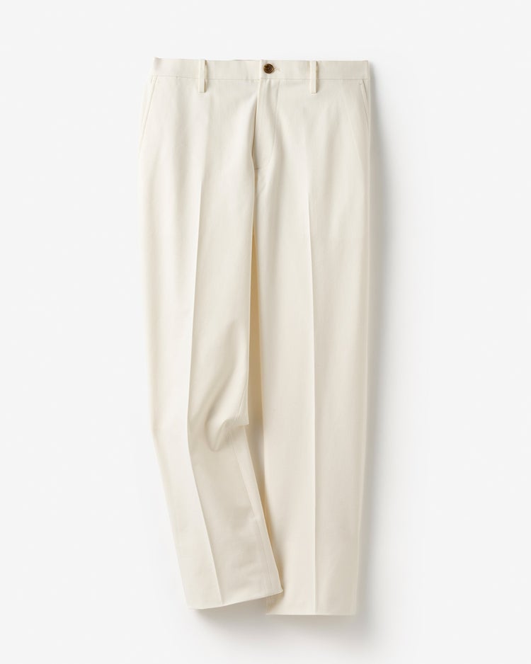 Doテンプパンツ・脚長テーパードノータック 詳細画像 ホワイト 1