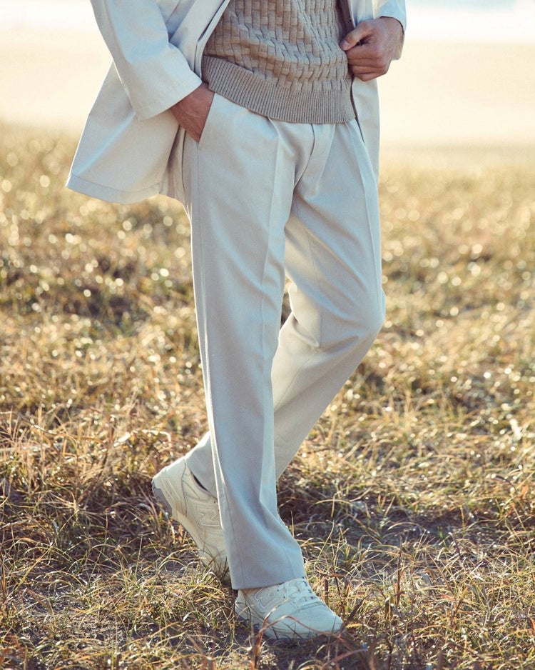 Doテンプパンツ・伸快適ウエストワンタック 詳細画像 ホワイト 4