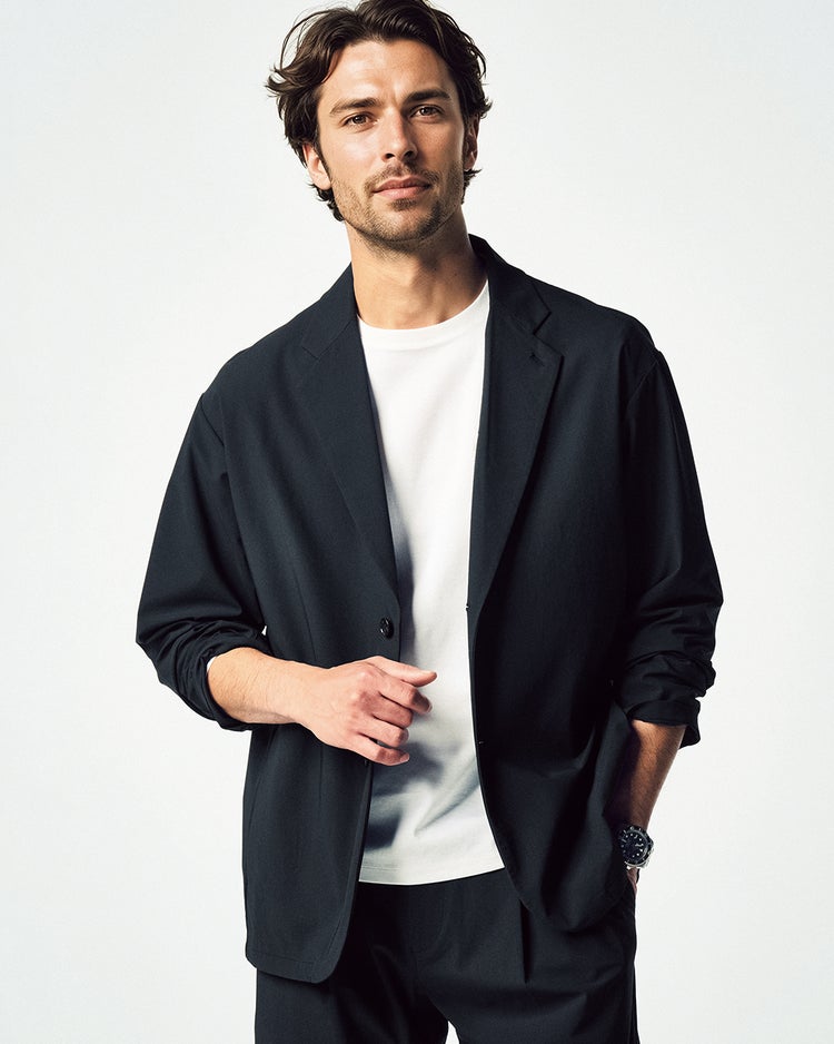 ７Days快適リラックスジャケット 詳細画像 ダークネイビー 1