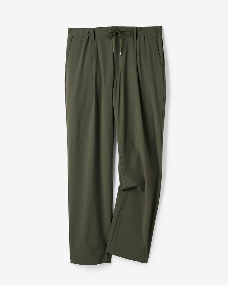 ７Days快適リラックスパンツワイドワンタック 詳細画像 カーキグリーン 1