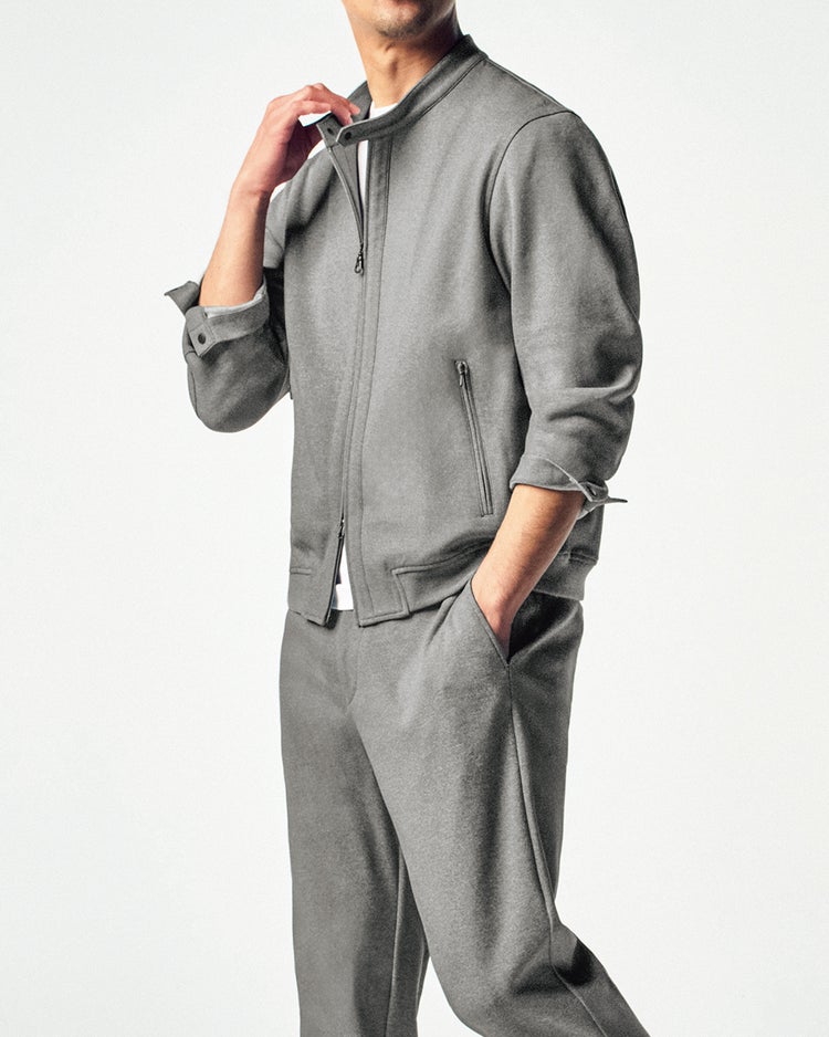 高弾性高強度T800フルジップジャケット 詳細画像 杢グレー 1