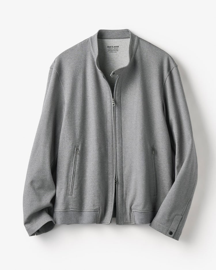 高弾性高強度T800フルジップジャケット 詳細画像 杢グレー 2