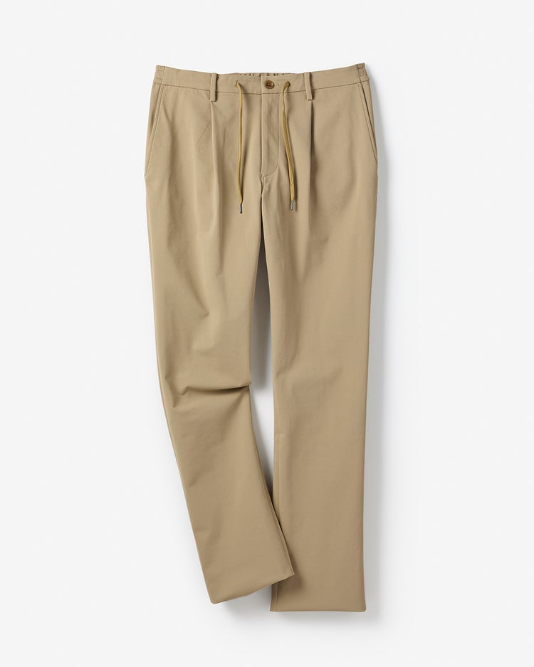 超伸縮T800ジャージ楽スラックス・ワンタック 詳細画像 ベージュ 1