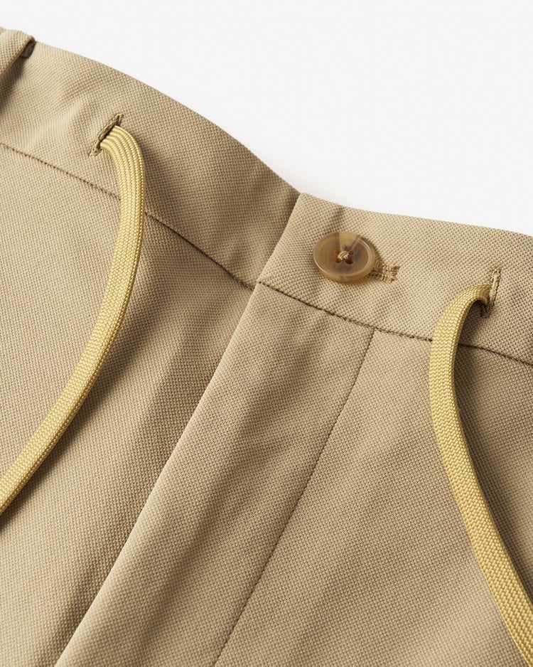 超伸縮T800ジャージ楽スラックス・ワンタック 詳細画像 ベージュ 2