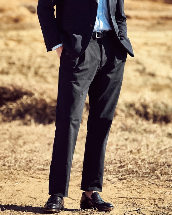 超伸縮T800ジャージ楽スラックス・ワンタック